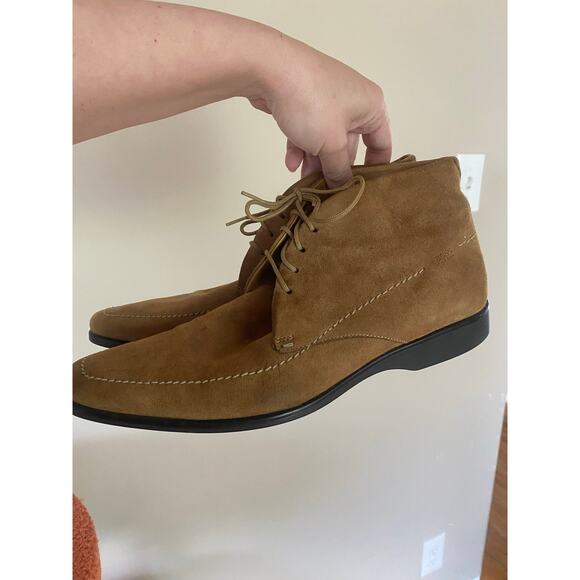Hugo Boss tan Chukka boots men’s size 8 moc toe main image 6